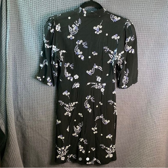 Who What Wear Black Floral Dress - S - Picture 2 of 2
